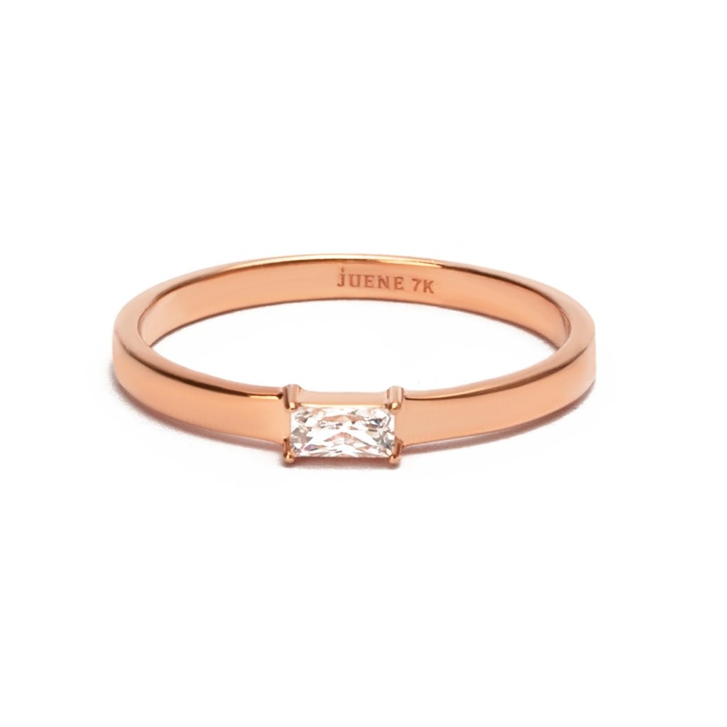 Cincin Emas 7k -  Jayla Gold Ring - Quadra Collection - Juene Jewelry