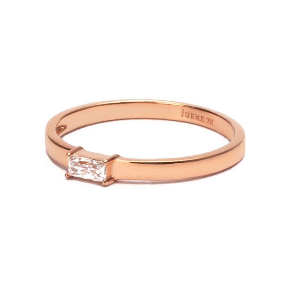 Cincin Emas 7k -  Jayla Gold Ring - Quadra Collection - Juene Jewelry