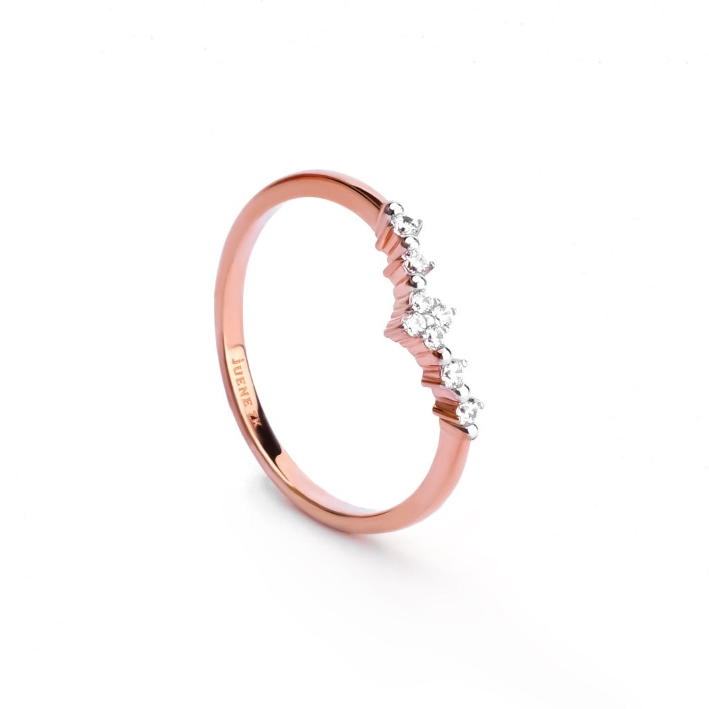 Cincin Emas 7k - Kira Gold Ring - Dazzling Juene Collection - Juene Jewelry - Juene