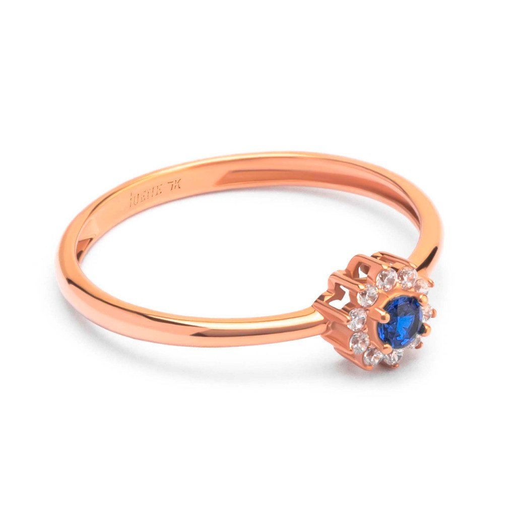 Cincin Emas 7k - Kyna Gold Ring - Moonveil Collection - Juene Jewelry - Juene