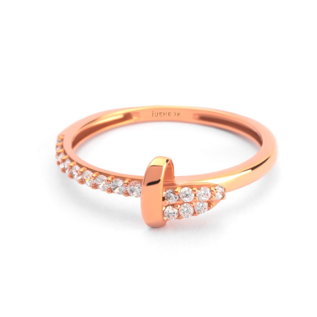 Cincin Emas 7k - Liana Gold Ring - Adorn 03 Collection - Juene Jewelry - Juene