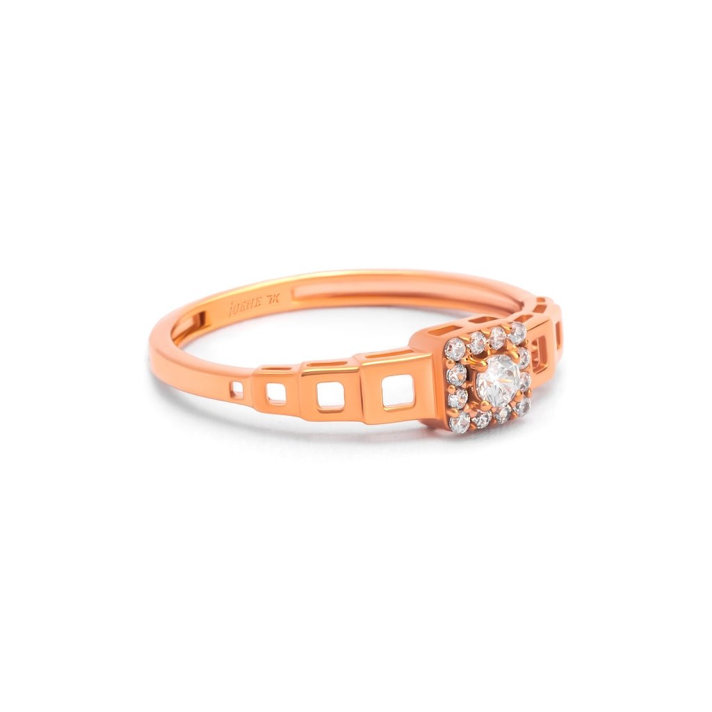 Cincin Emas 7k - Macy Gold Ring - Alaina Collection - Juene Jewelry - Juene