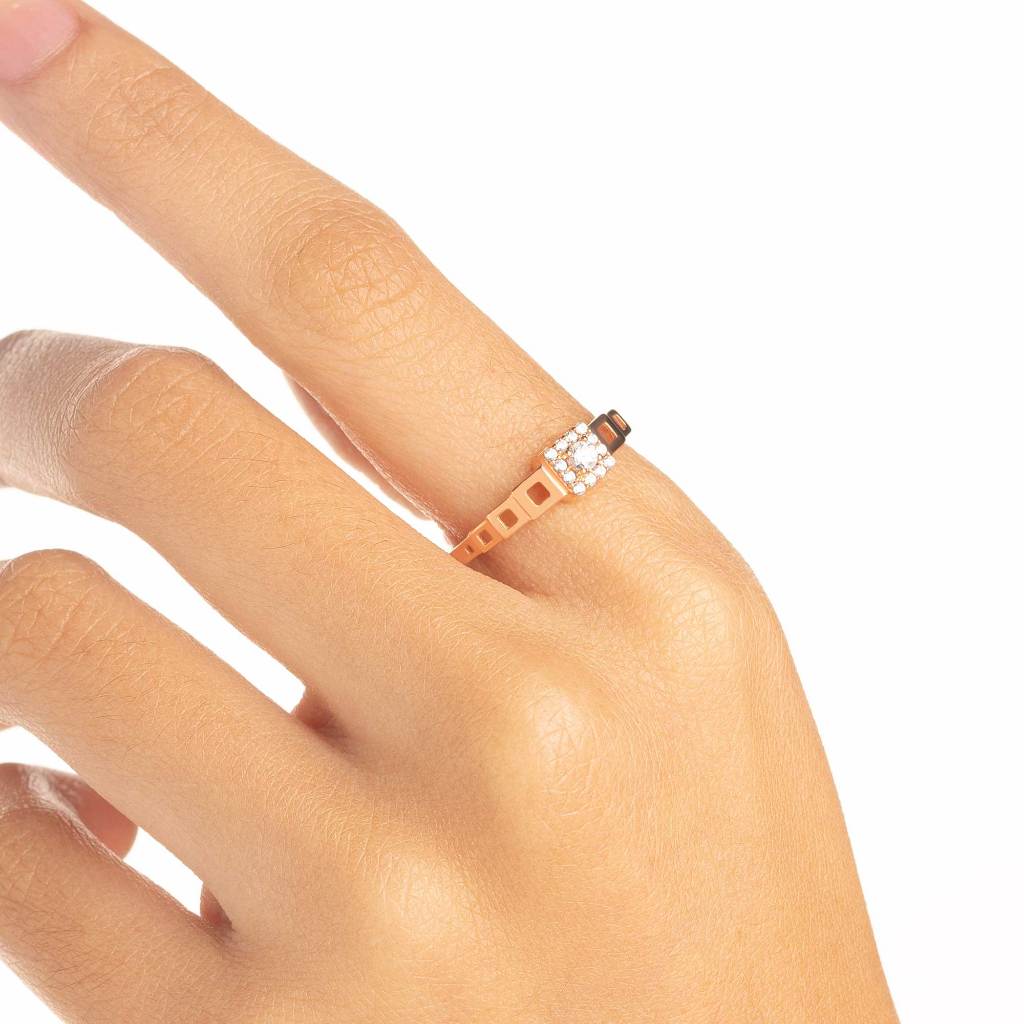 Cincin Emas 7k - Macy Gold Ring - Alaina Collection - Juene Jewelry - Juene