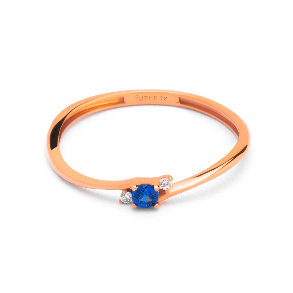 Cincin Emas 7k - Mena Gold Ring - Moonveil Collection - Juene Jewelry - Juene