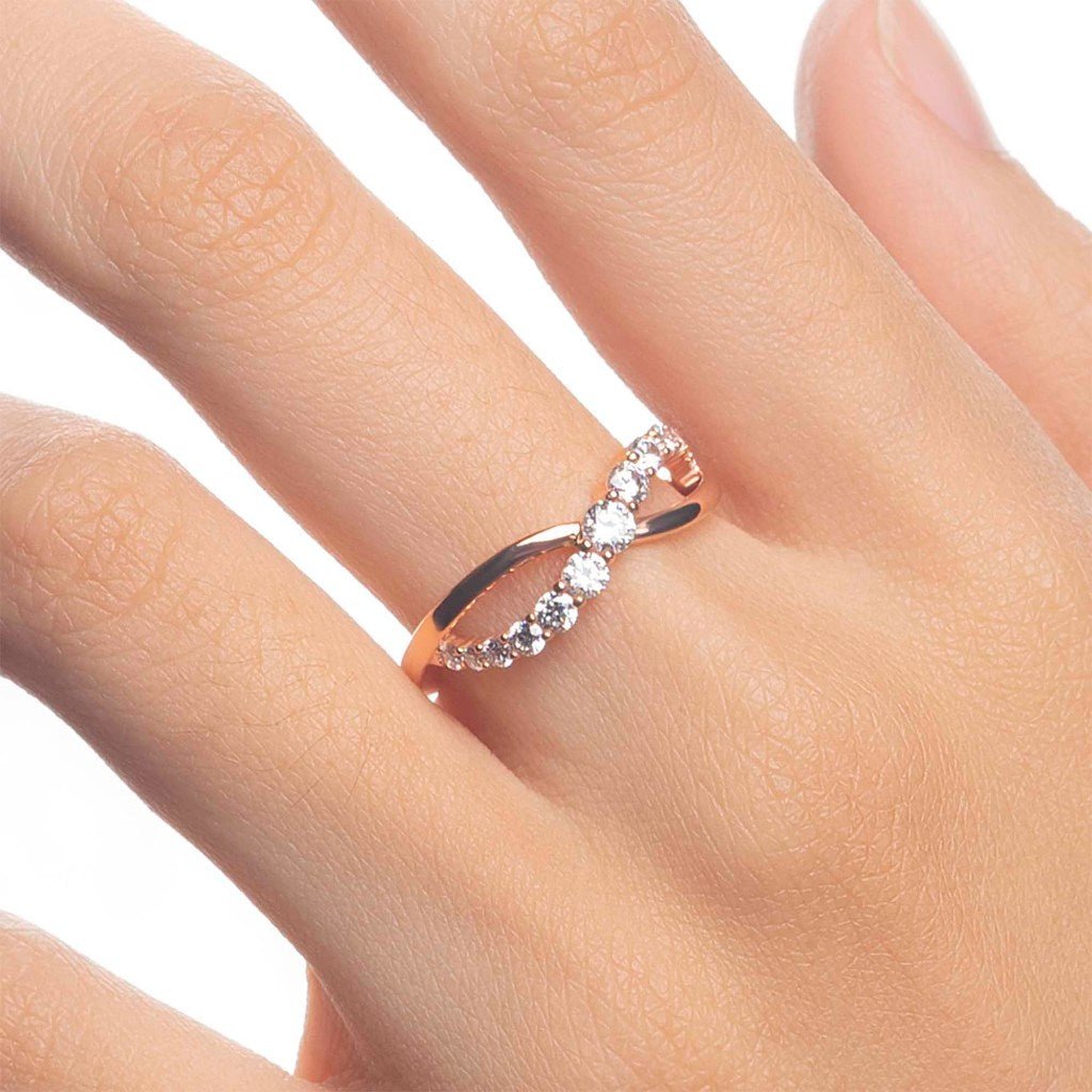 Cincin Emas 7k - Milly Gold Ring - Eternal Collection - Juene Jewelry - Juene