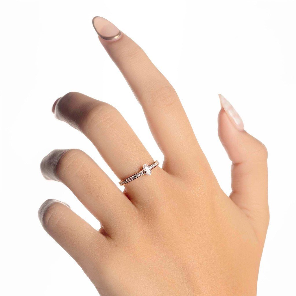 Cincin Emas 7k - Sean Gold Ring - Glacia Collection - Juene Jewelry - Juene