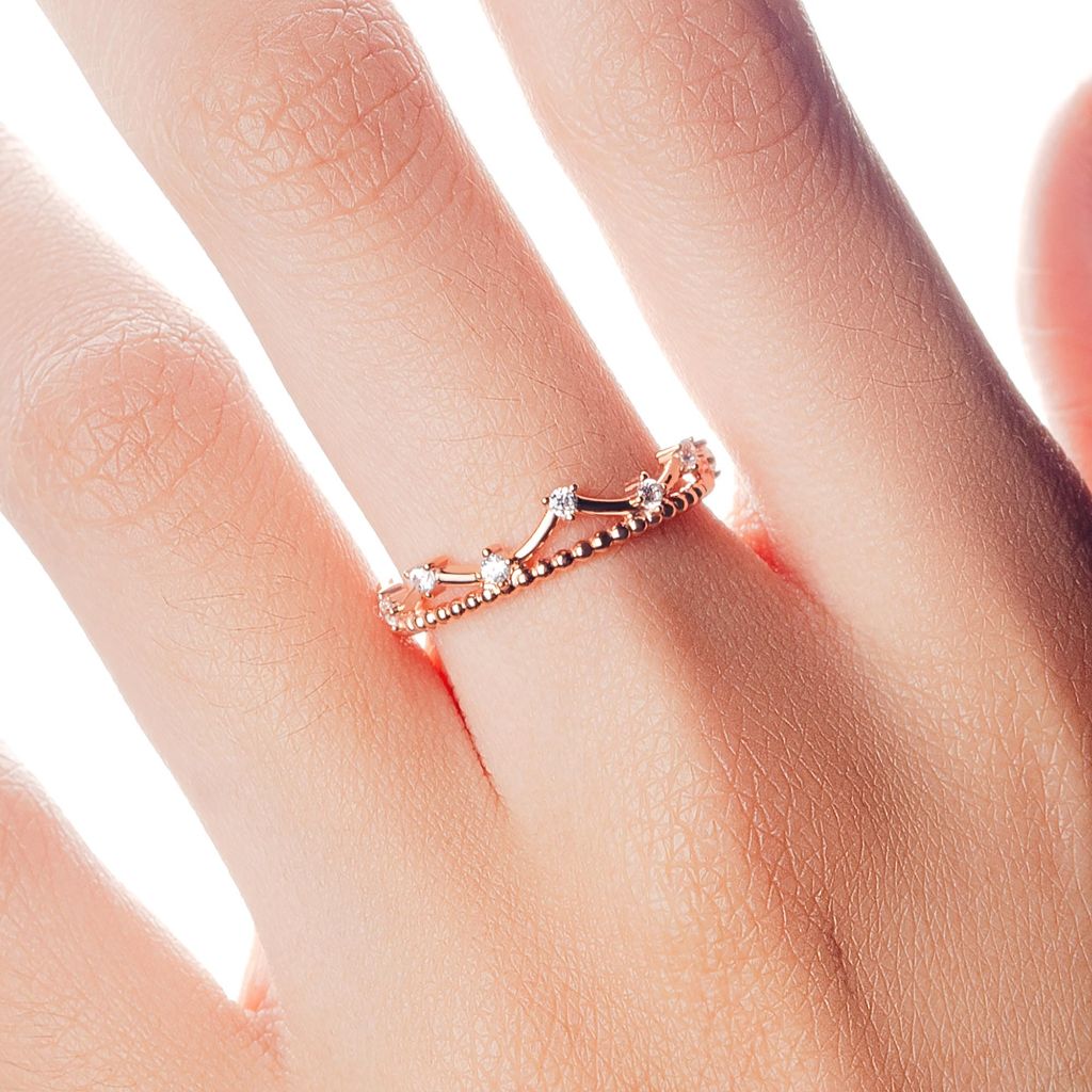 Cincin Emas 7k - Seria Gold Ring - Huda Collection - Juene Jewelry - Juene