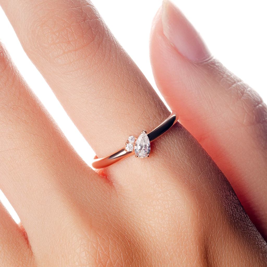 Cincin Emas 7k - Soul Gold Ring - With Love Collection - Cassandra Lee x Juene Jewelry - Juene