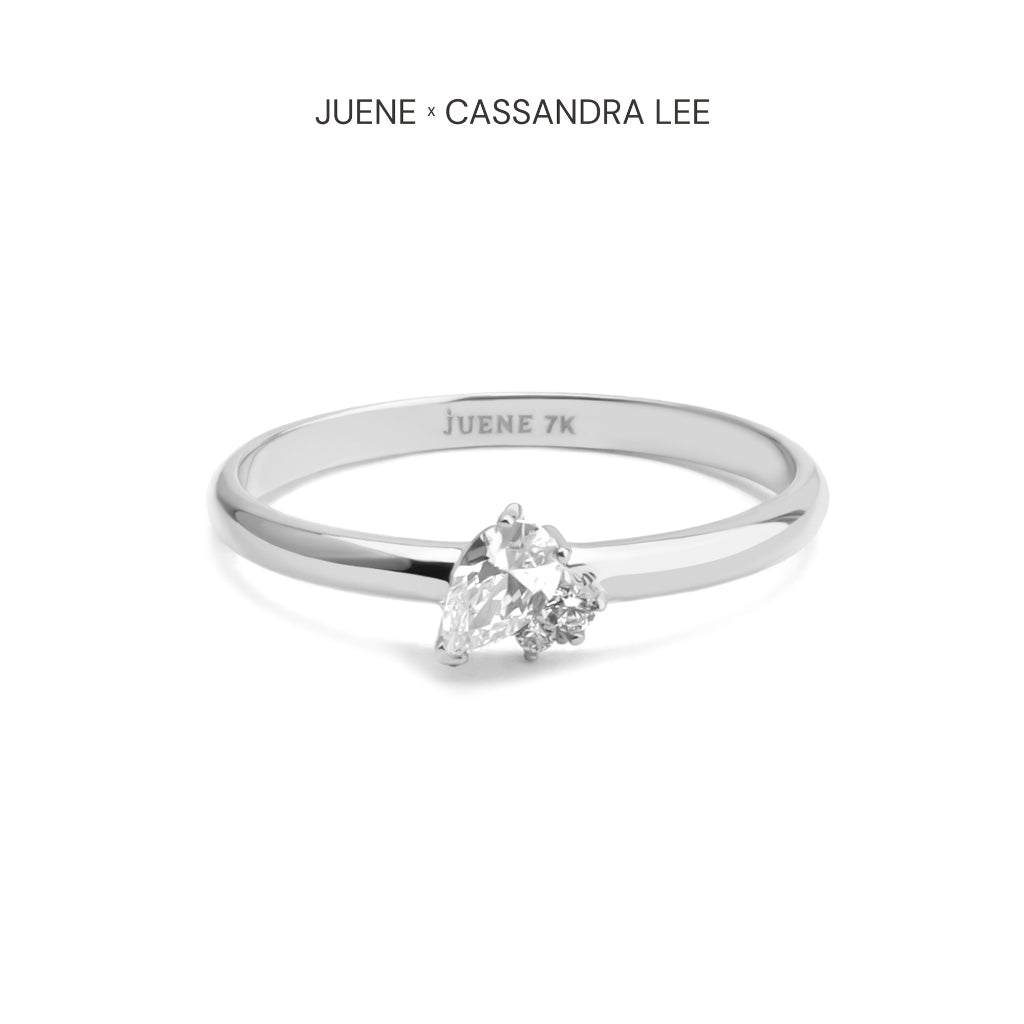 Cincin Emas 7k - Soul Gold Ring - With Love Collection - Cassandra Lee x Juene Jewelry - Juene
