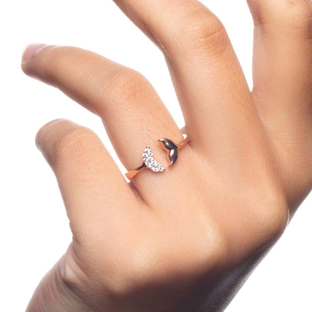 Cincin Emas 7k - Tail Gold Ring - Lumina Collection - Juene Jewelry - Juene