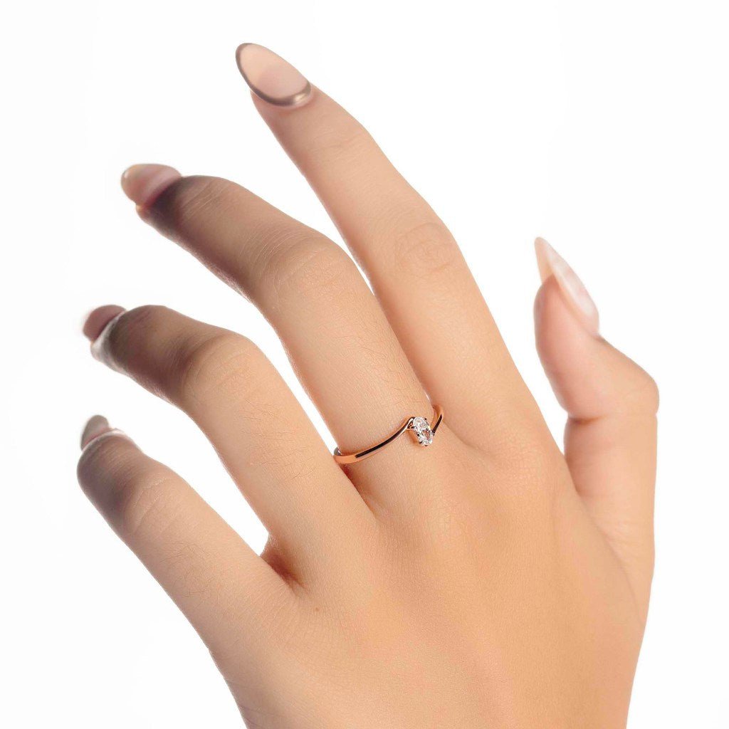 Cincin Emas 7k - Tifa Gold Ring - Glacia Collection - Juene Jewelry - Juene