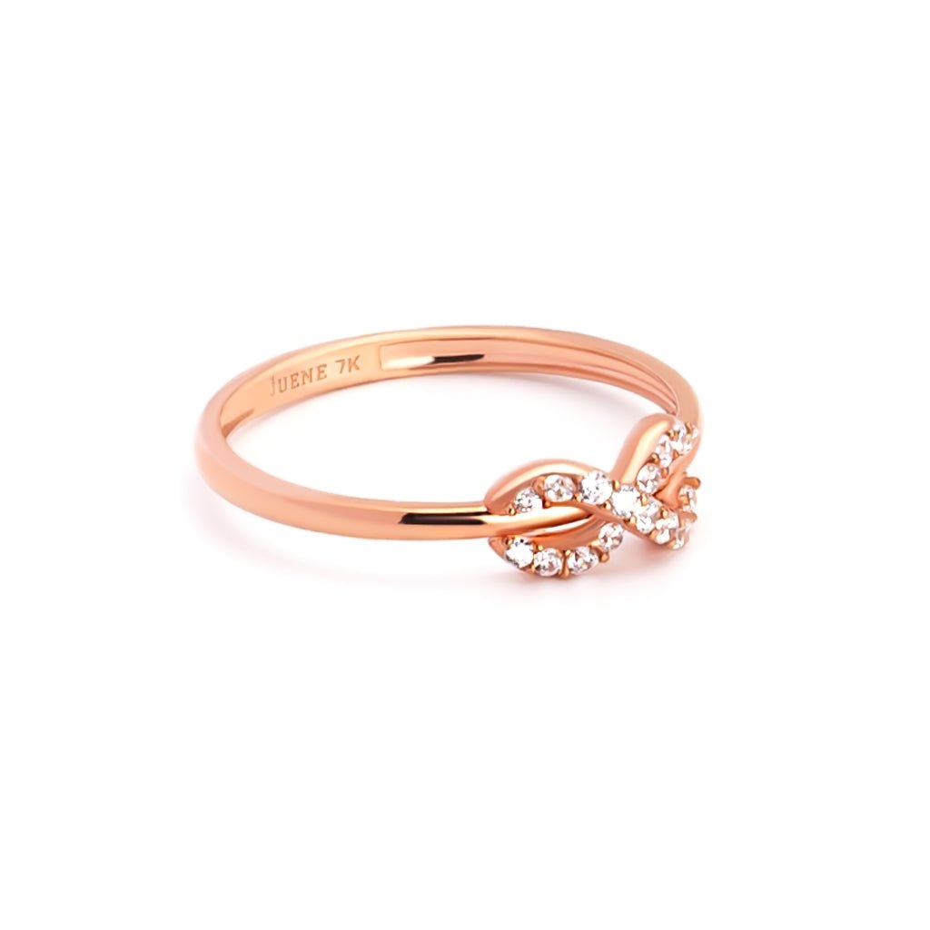 Cincin Emas 7k - To Infinity Gold Ring - Eternal Collection - Juene Jewelry - Juene