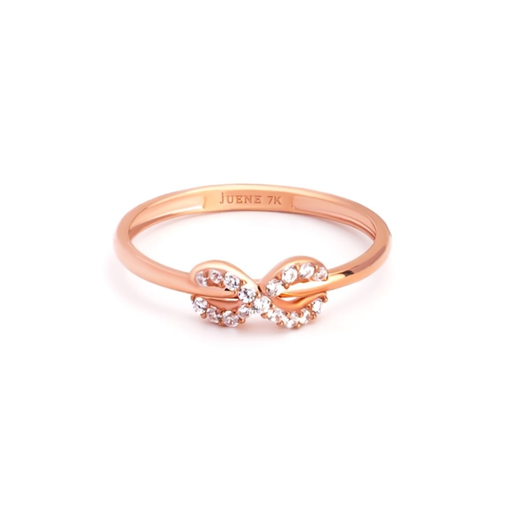 Cincin Emas 7k - To Infinity Gold Ring - Eternal Collection - Juene Jewelry - Juene