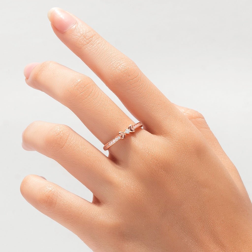 Cincin Emas 7k - Tyna Gold Ring - Luxxe 03 Collection - Juene Jewelry - Juene