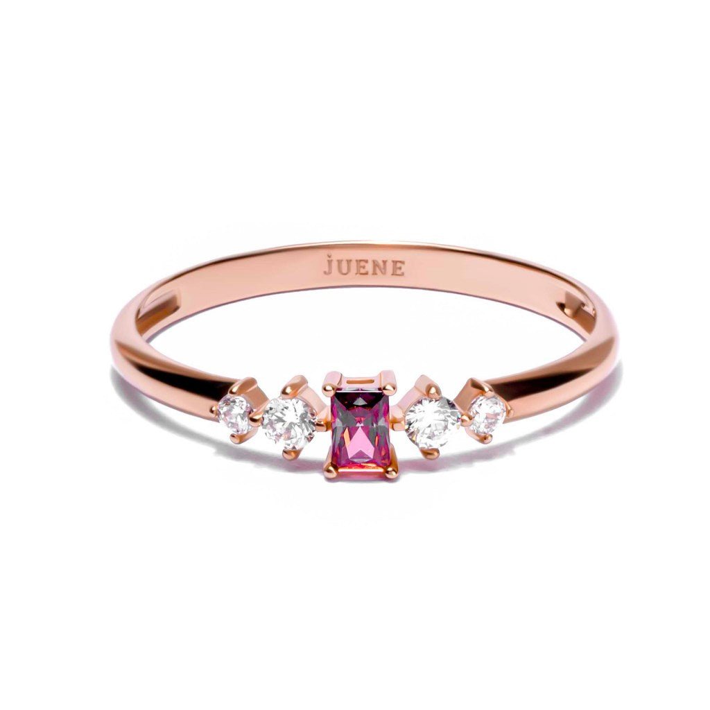 Cincin Emas 7k - Zarna Gold Ring - Luxxe 04 Collection - Juene Jewelry - Juene