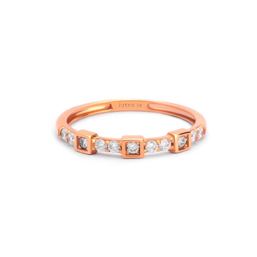 Cincin Emas 7k - Ziva Gold Ring - Alaina Collection - Juene Jewelry - Juene