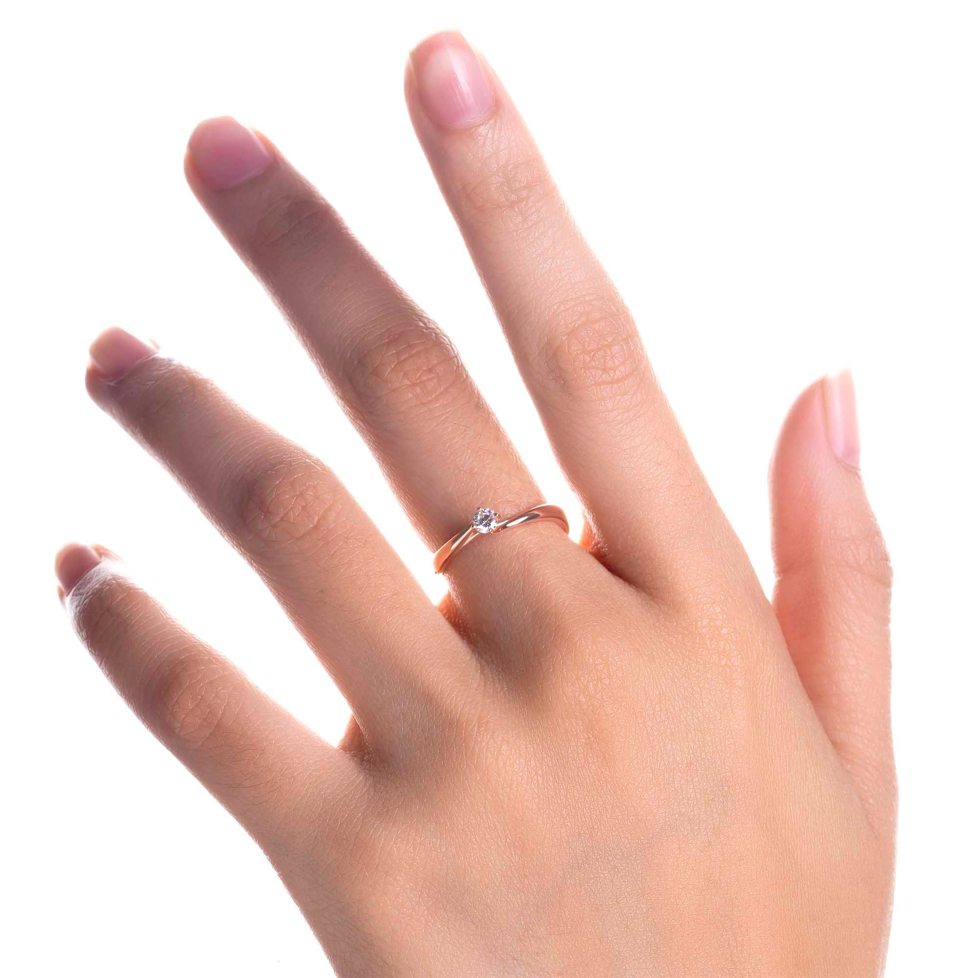 Cincin Emas 8K - Alice Gold Ring 03 - Evelina Collection - Juene Jewelry - Juene Jewelry