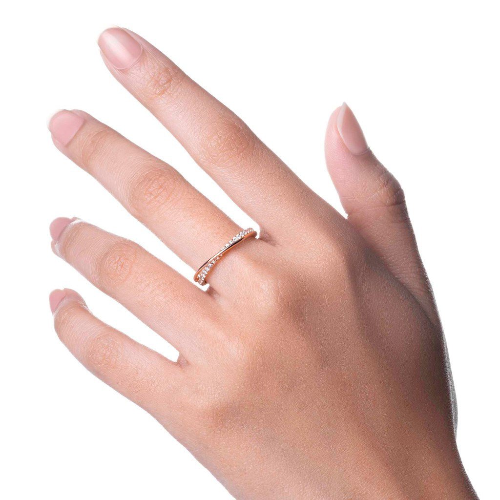 Cincin Emas 8K - Bayna Gold Ring - Flux Collection - Juene Jewelry - Juene Jewelry