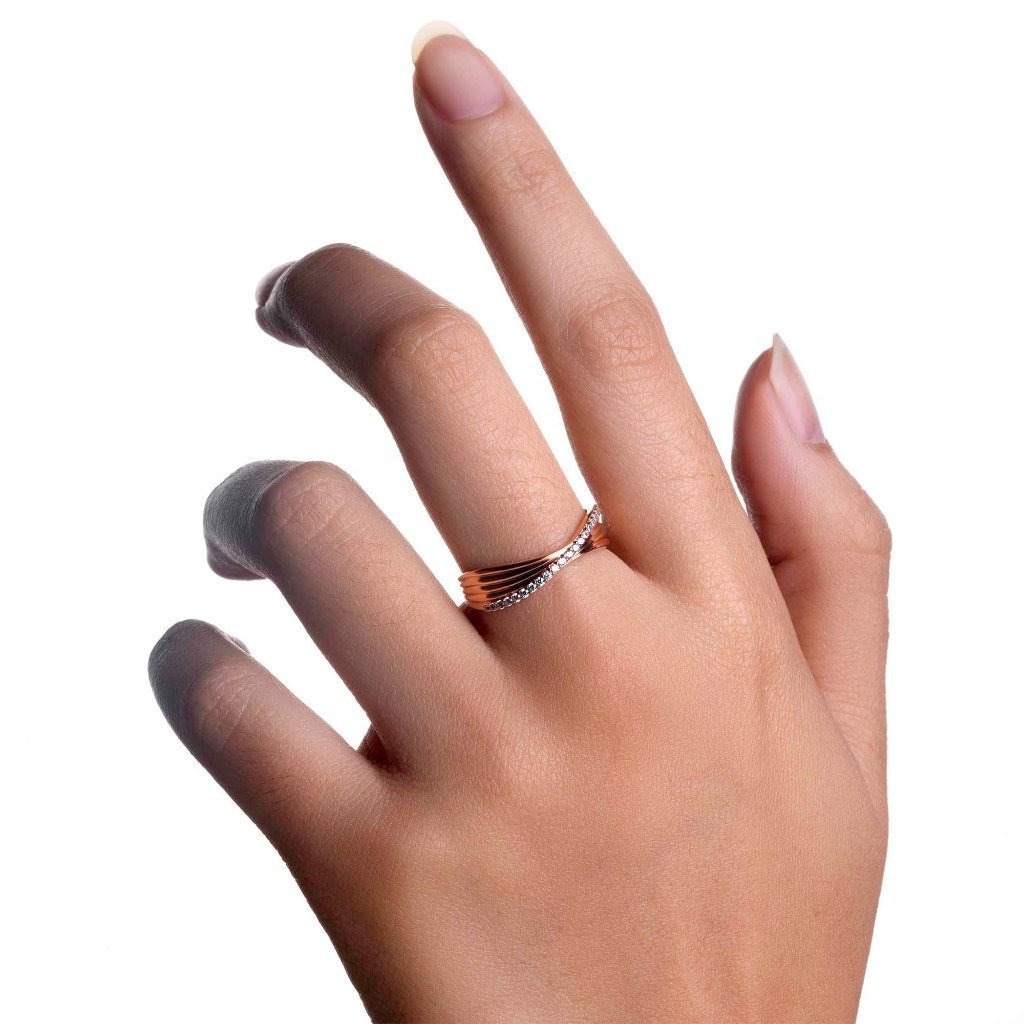 Cincin Emas 8K - Bianca Gold Ring - Savara Collection - Juene Jewelry - Juene