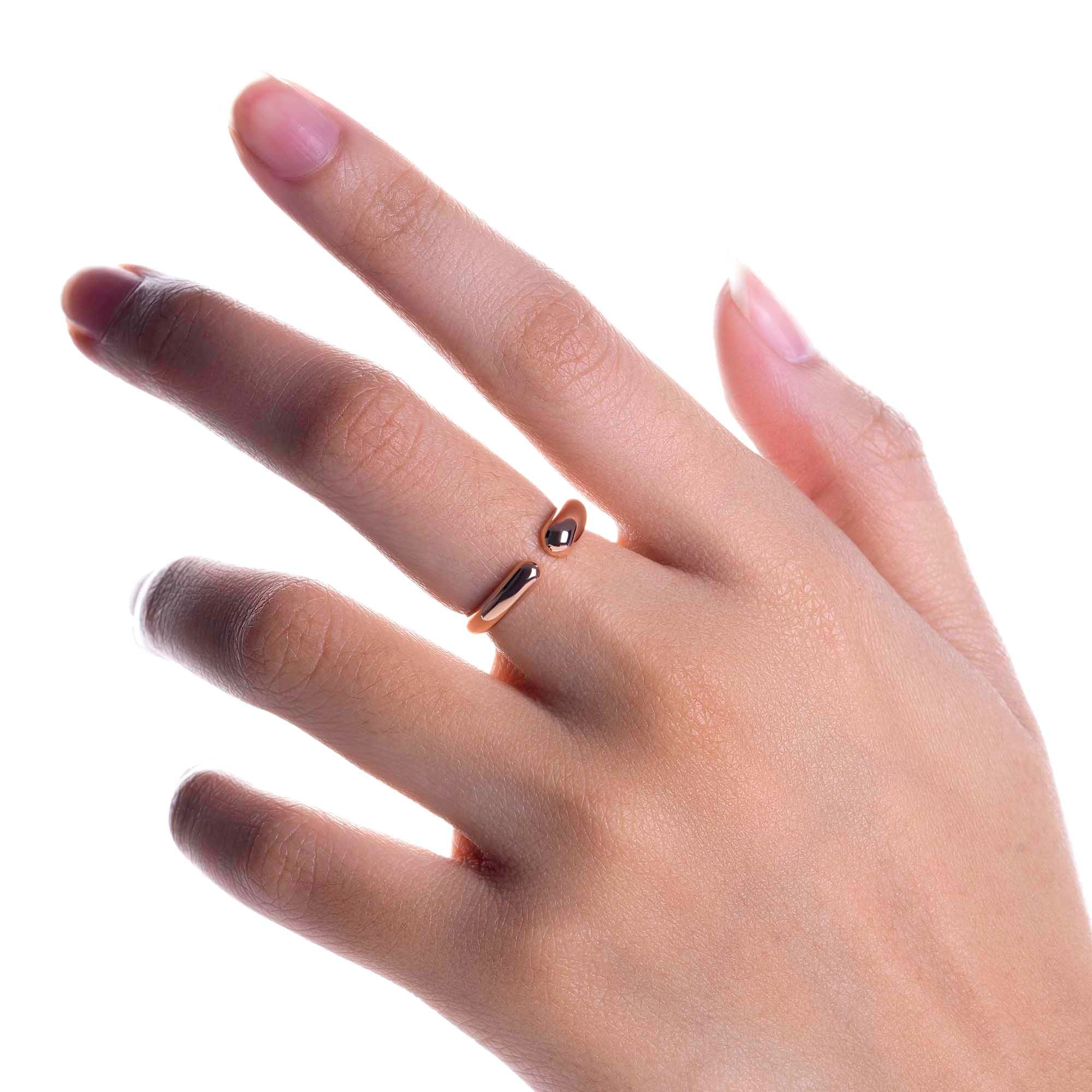 Cincin Emas 8k - Blaze Gold Ring - Evelina Collection - Juene Jewelry - Juene Jewelry