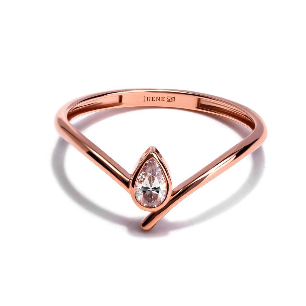 Cincin Emas 8K - Ciara Gold Ring - Veya Collection - Juene Jewelry - Juene
