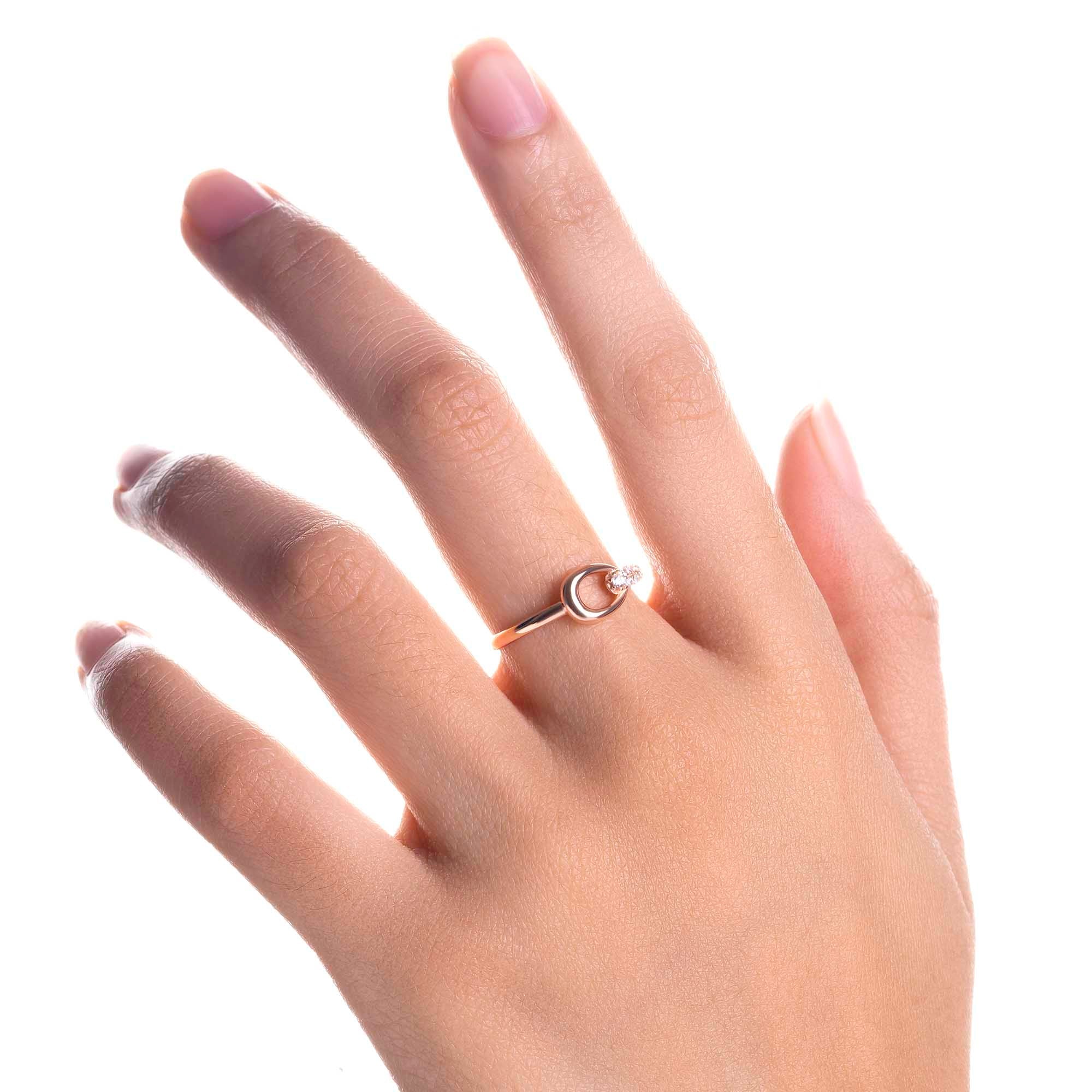 Cincin Emas 8k - Coppen Gold Ring - Evelina Collection - Juene Jewelry - Juene Jewelry