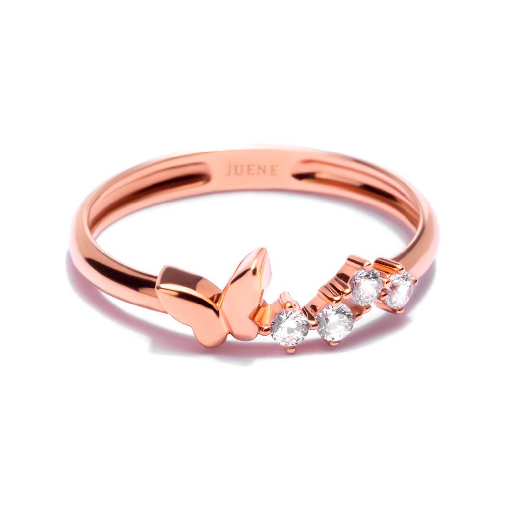 Cincin Emas 8K - Elia Gold Ring - Brianeta Collection - Juene Jewelry - Juene Jewelry