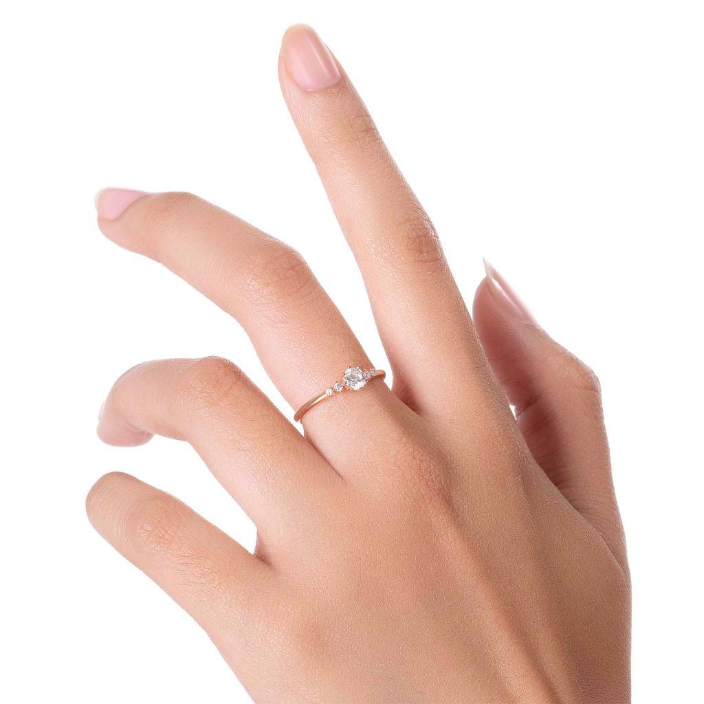 Cincin Emas 8K - Ella Gold Ring - Brianeta Collection - Juene Jewelry - Juene Jewelry