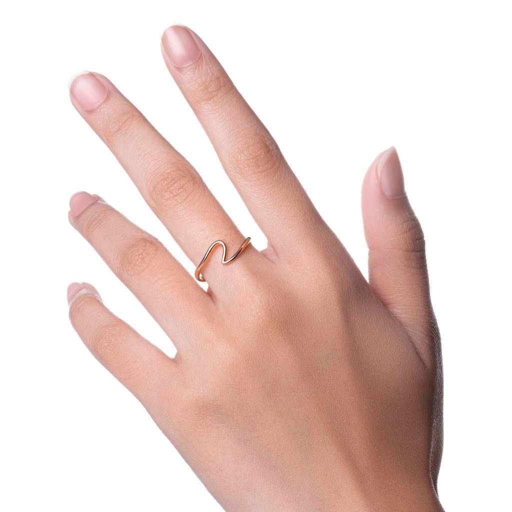 Cincin Emas 8K - Esme Gold Ring - Flux Collection - Juene Jewelry - Juene Jewelry