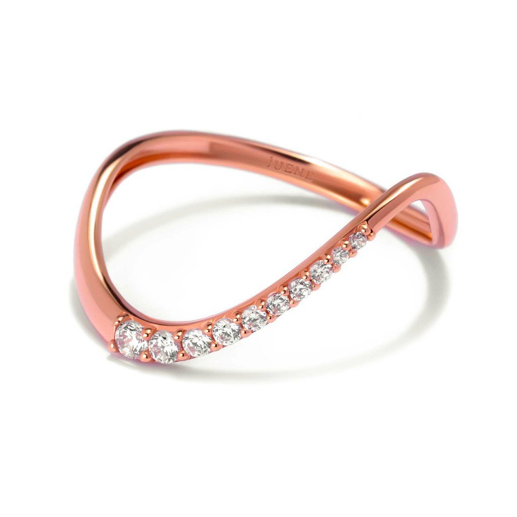 Cincin Emas 8k - Faye Gold Ring - Evelina Collection - Juene Jewelry - Juene Jewelry