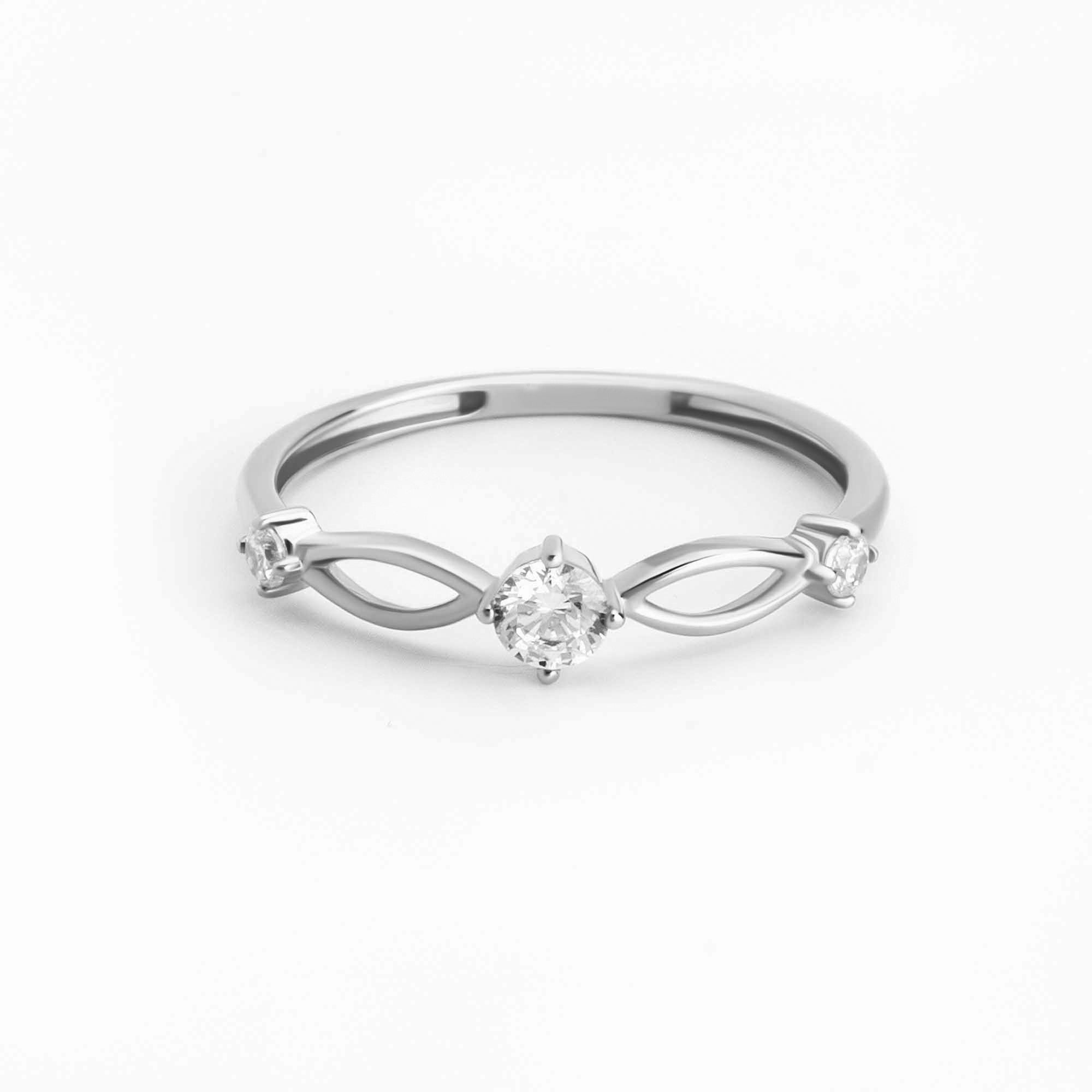Cincin Emas 8k - Faye Gold Ring - Tally Collection - Juene Jewelry - Juene Jewelry