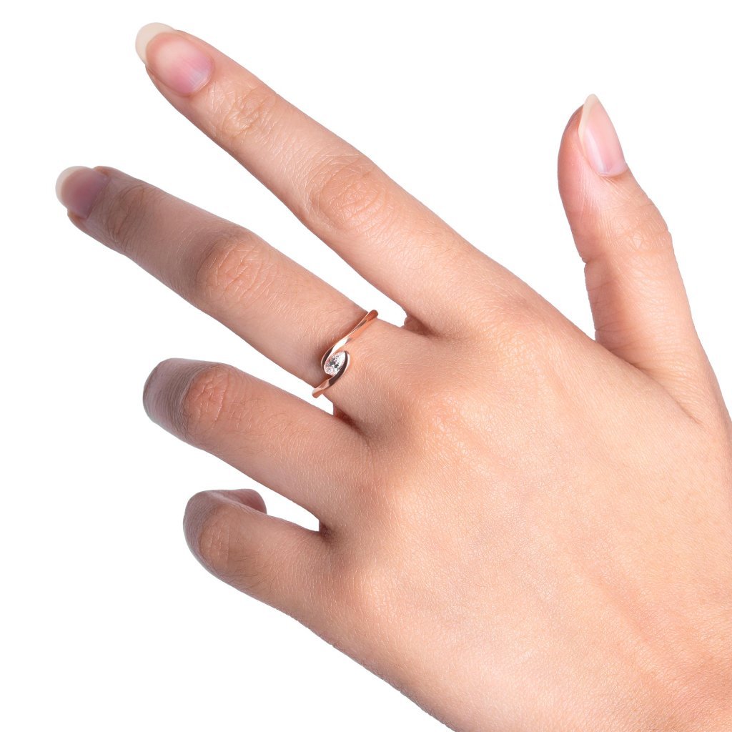 Cincin Emas 8K - Gisya Gold Ring 01 - Viviene Collection - Juene Jewelry - Juene