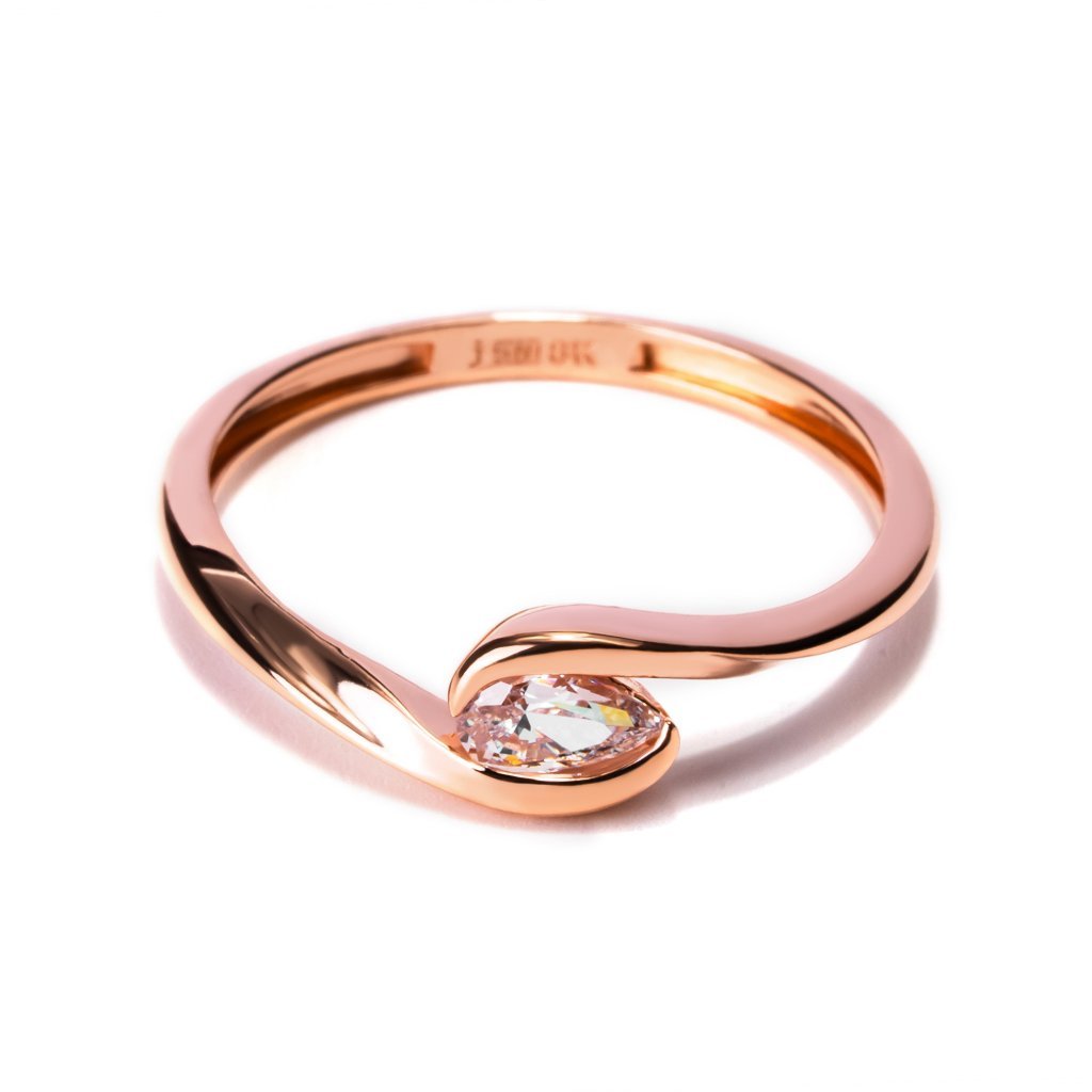 Cincin Emas 8K - Gisya Gold Ring 01 - Viviene Collection - Juene Jewelry - Juene