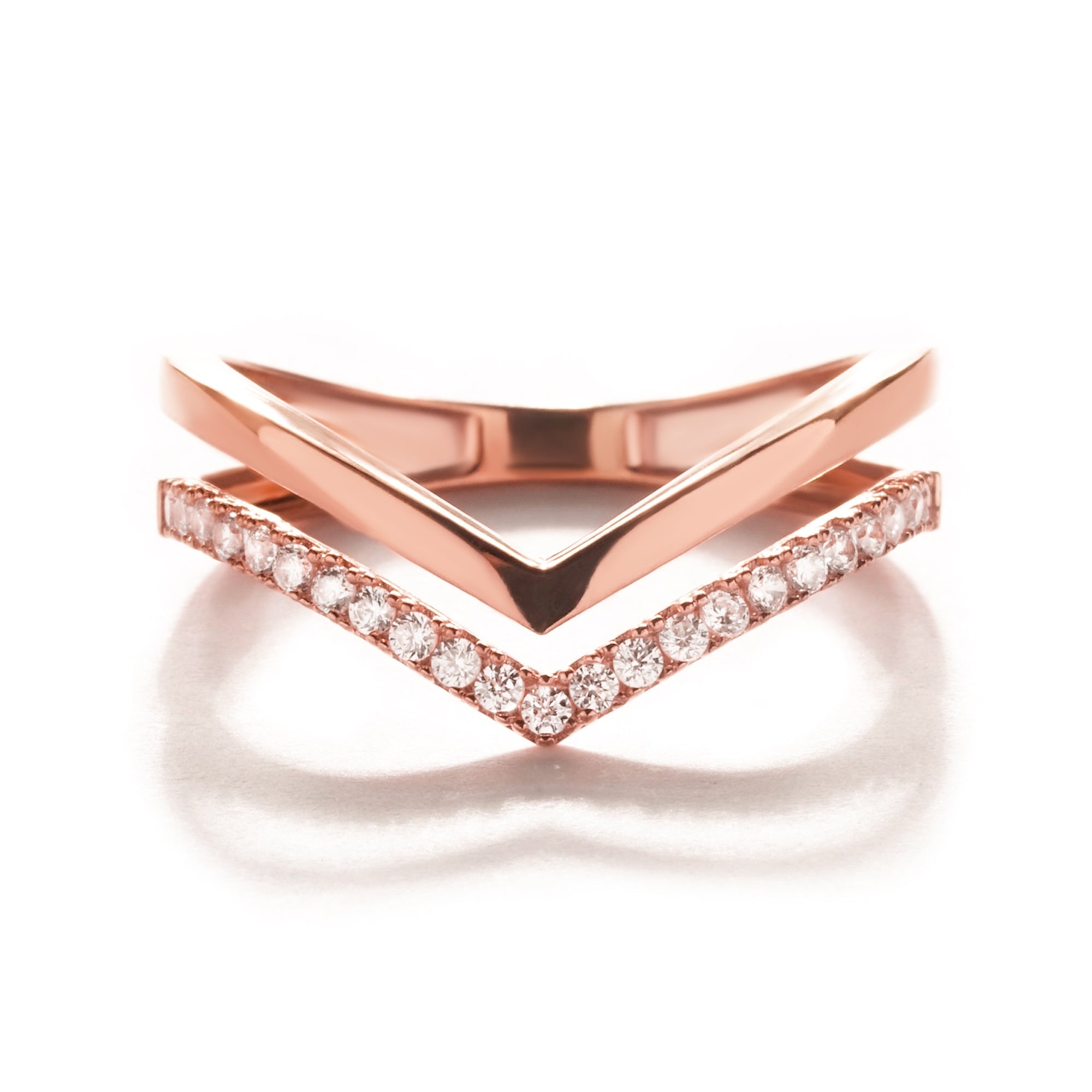 Cincin Emas 8K - Iris Solitaire Gold Ring - Evelina Collection - Juene Jewelry - Juene Jewelry