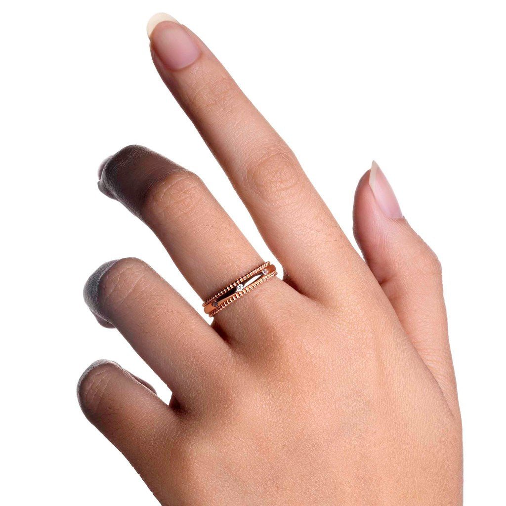 Cincin Emas 8K - Juliette Gold Ring - Savara Collection - Juene Jewelry - Juene