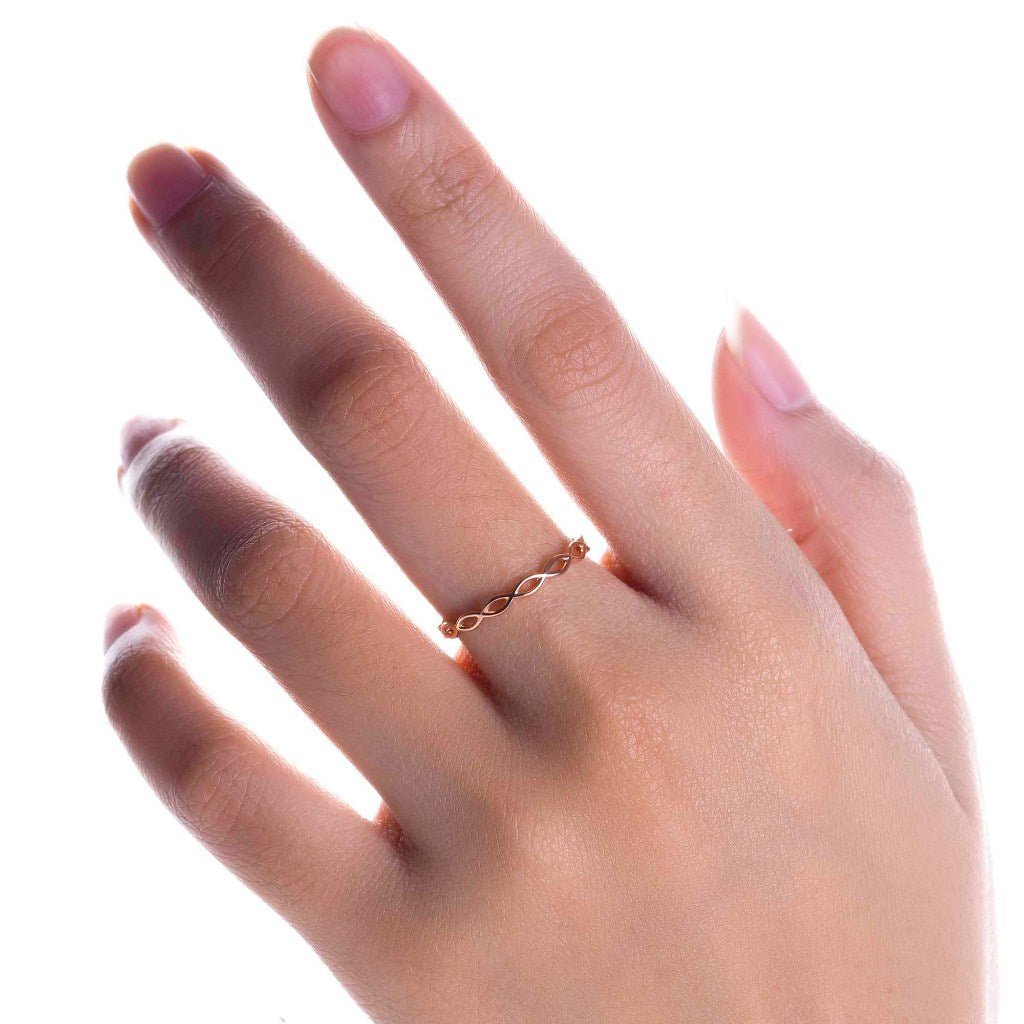 Cincin Emas 8k - Melia Gold Ring - Evelina Collection - Juene Jewelry - Juene Jewelry