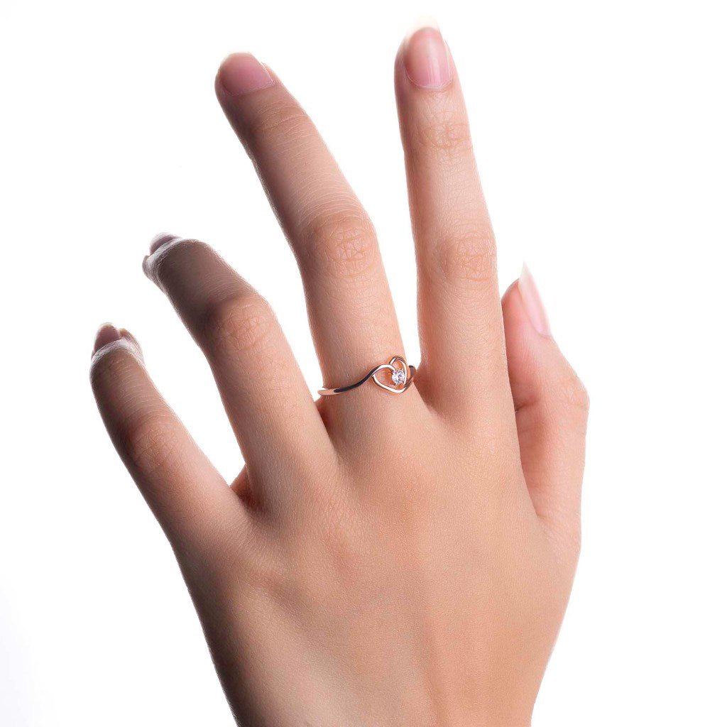 Cincin Emas 8K - Miya Gold Ring - Fiora Collection - Juene Jewelry - Juene Jewelry