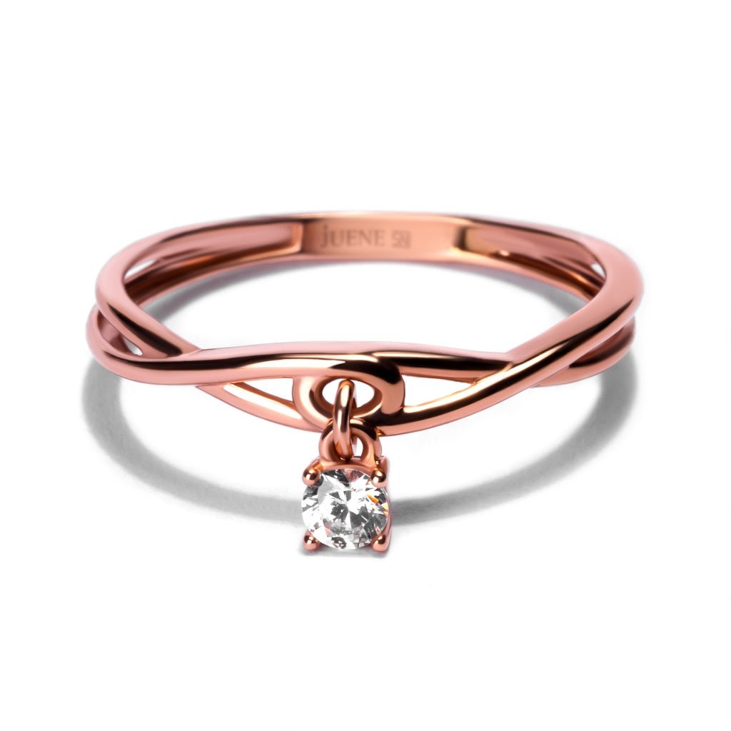 Cincin Emas 8K - Neva Gold Ring - Fiora Collection - Juene Jewelry - Juene Jewelry