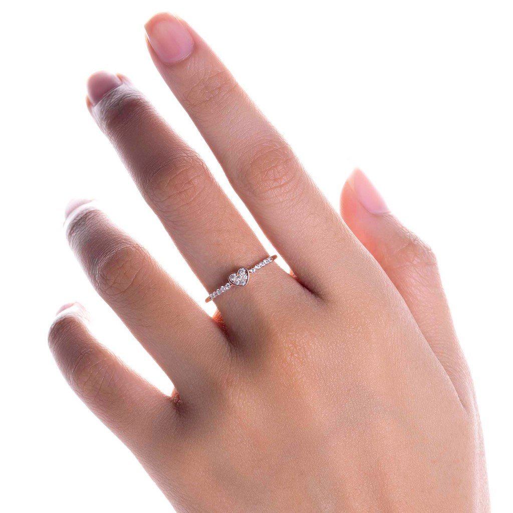 Cincin Emas 8k - Nora Gold Ring - Evelina Collection - Juene Jewelry - Juene Jewelry