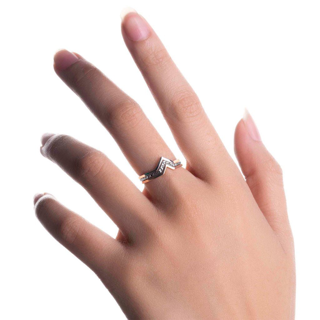 Cincin Emas 8K - Olivia Gold Ring - Flux Collection - Juene Jewelry - Juene Jewelry