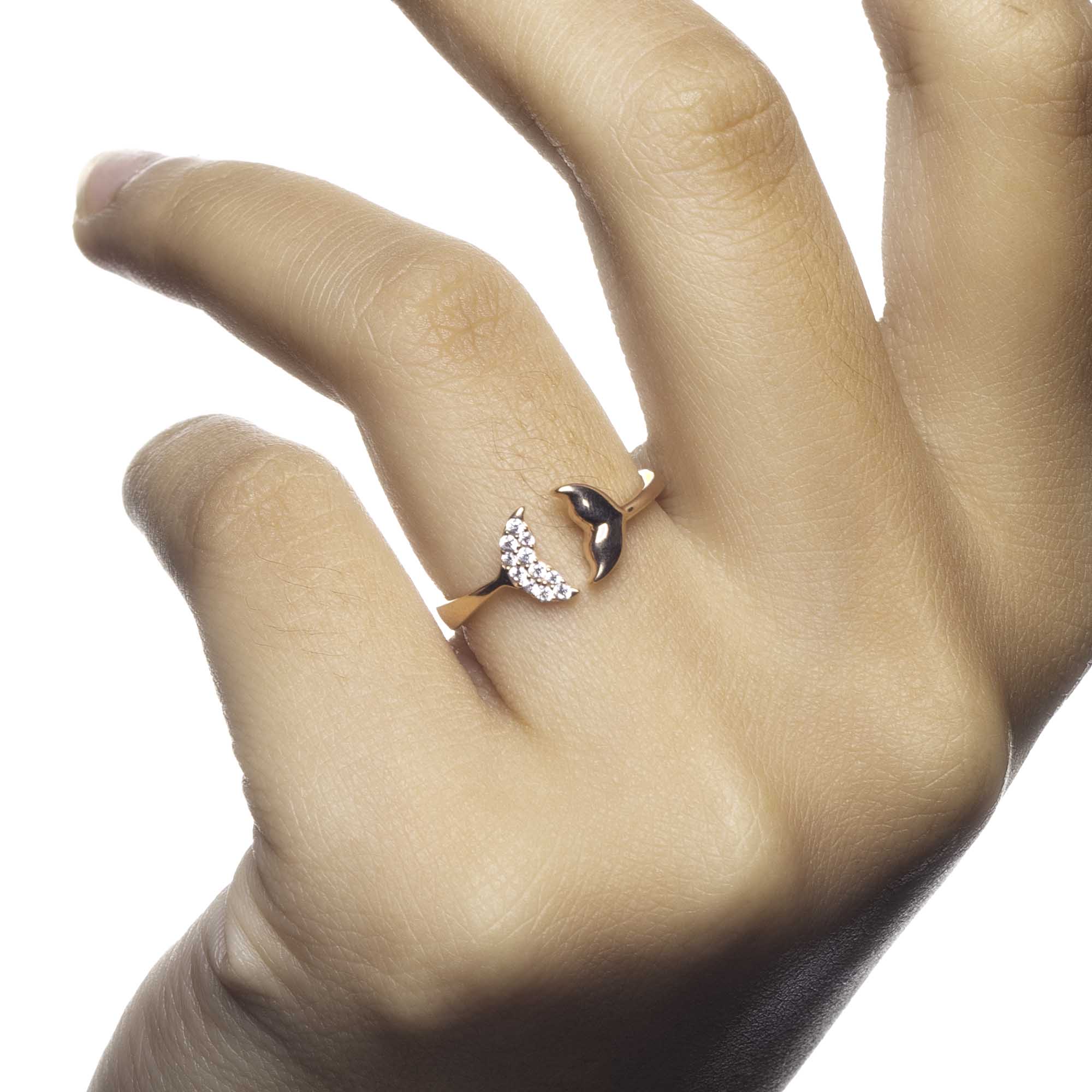 Cincin Emas 8K - Tail Gold Ring - Veya Collection - Juene Jewelry - Juene
