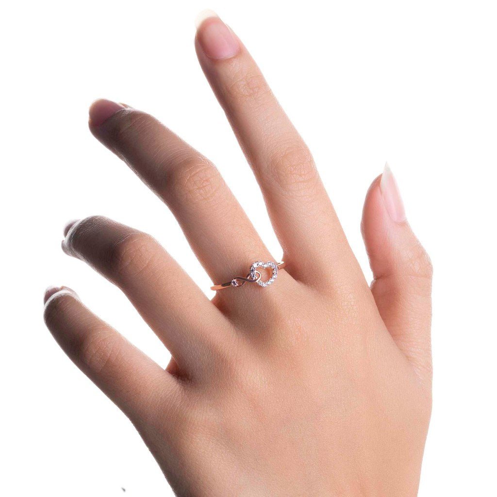 Cincin Emas 8K - Talia Gold Ring - Fiora Collection - Juene Jewelry - Juene Jewelry