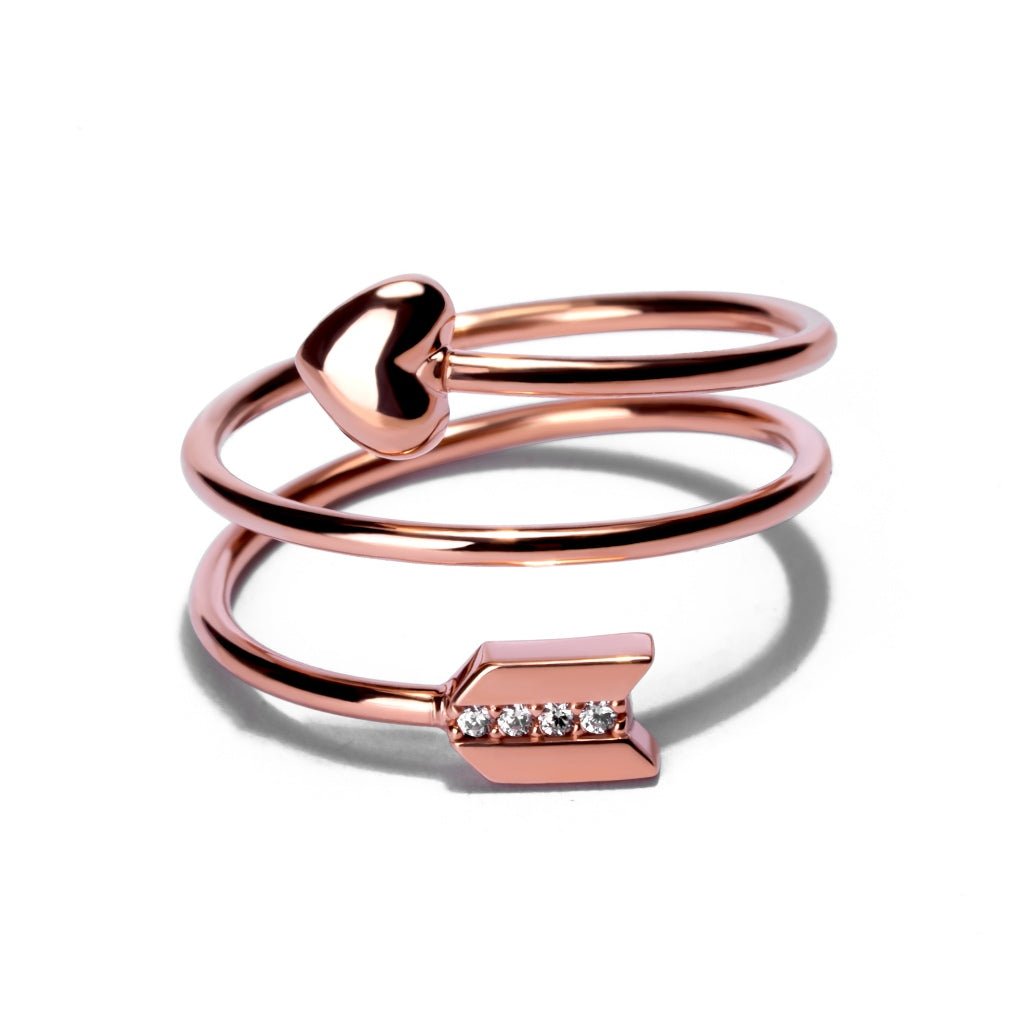 Cincin Emas 8K - Twist Gold Ring - Fiora Collection - Juene Jewelry - Juene Jewelry