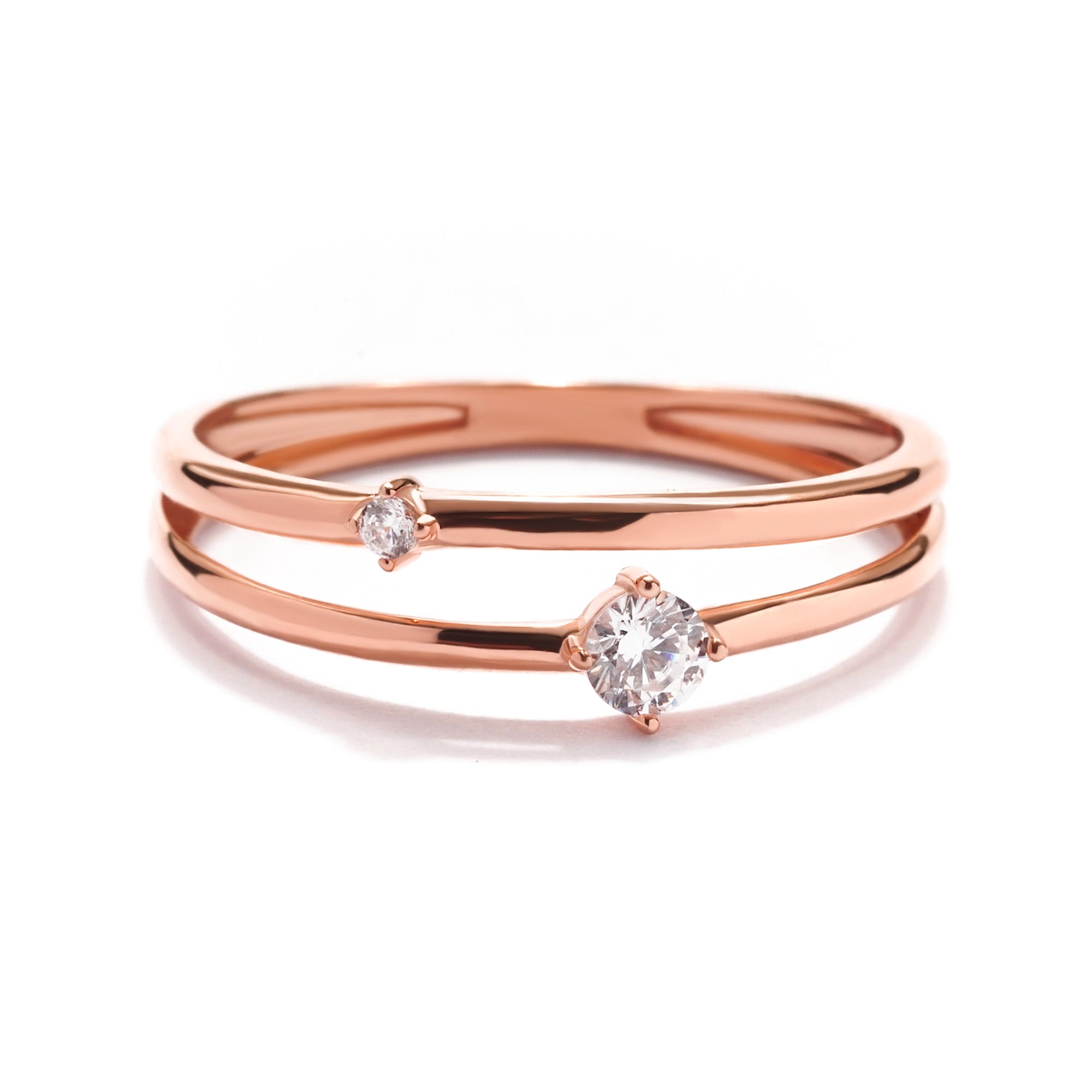 Cincin Emas 8k - Zaneta Gold Ring - Evelina Collection - Juene Jewelry - Juene Jewelry