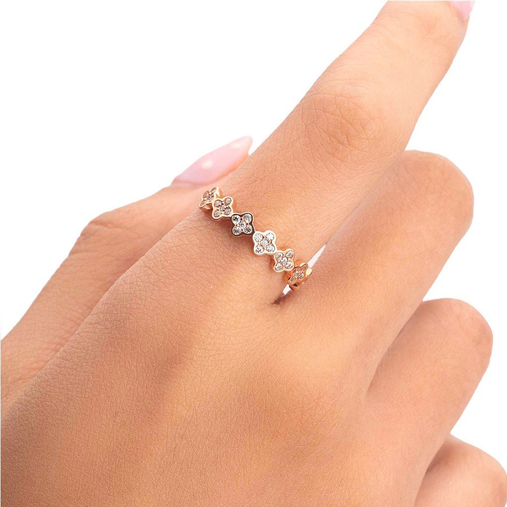 Cincin Serut Emas 7k - Dalia Gold Ring - Avelia Collection - Juene Jewelry - Juene