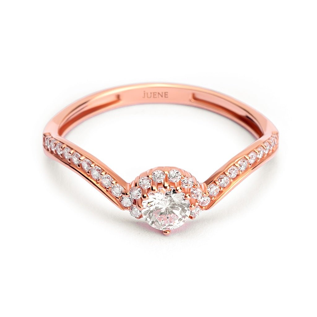 Cincin Serut Emas 7k - Harel Gold Ring - Avelia Collection - Juene Jewelry - Juene