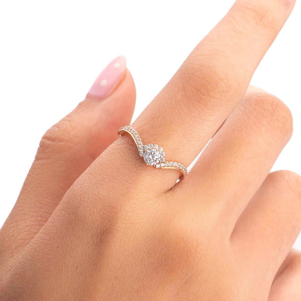 Cincin Serut Emas 7k - Harel Gold Ring - Avelia Collection - Juene Jewelry - Juene