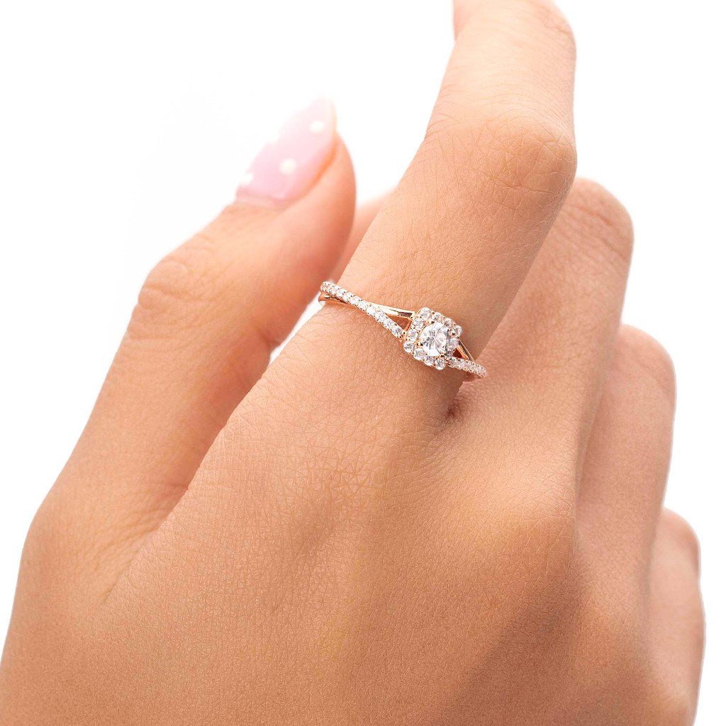 Cincin Serut Emas 7k - Senti Gold Ring - Avelia Collection - Juene Jewelry - Juene