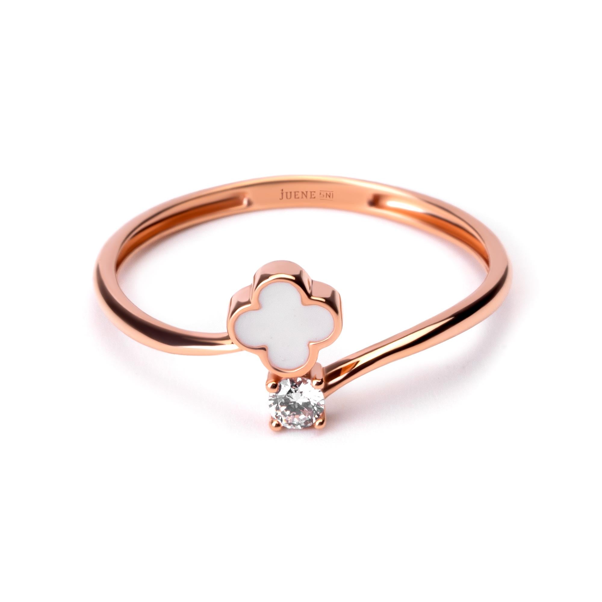 Cincin Emas 8K - Caluna Gold Ring - Terra Collection - Juene Jewelry