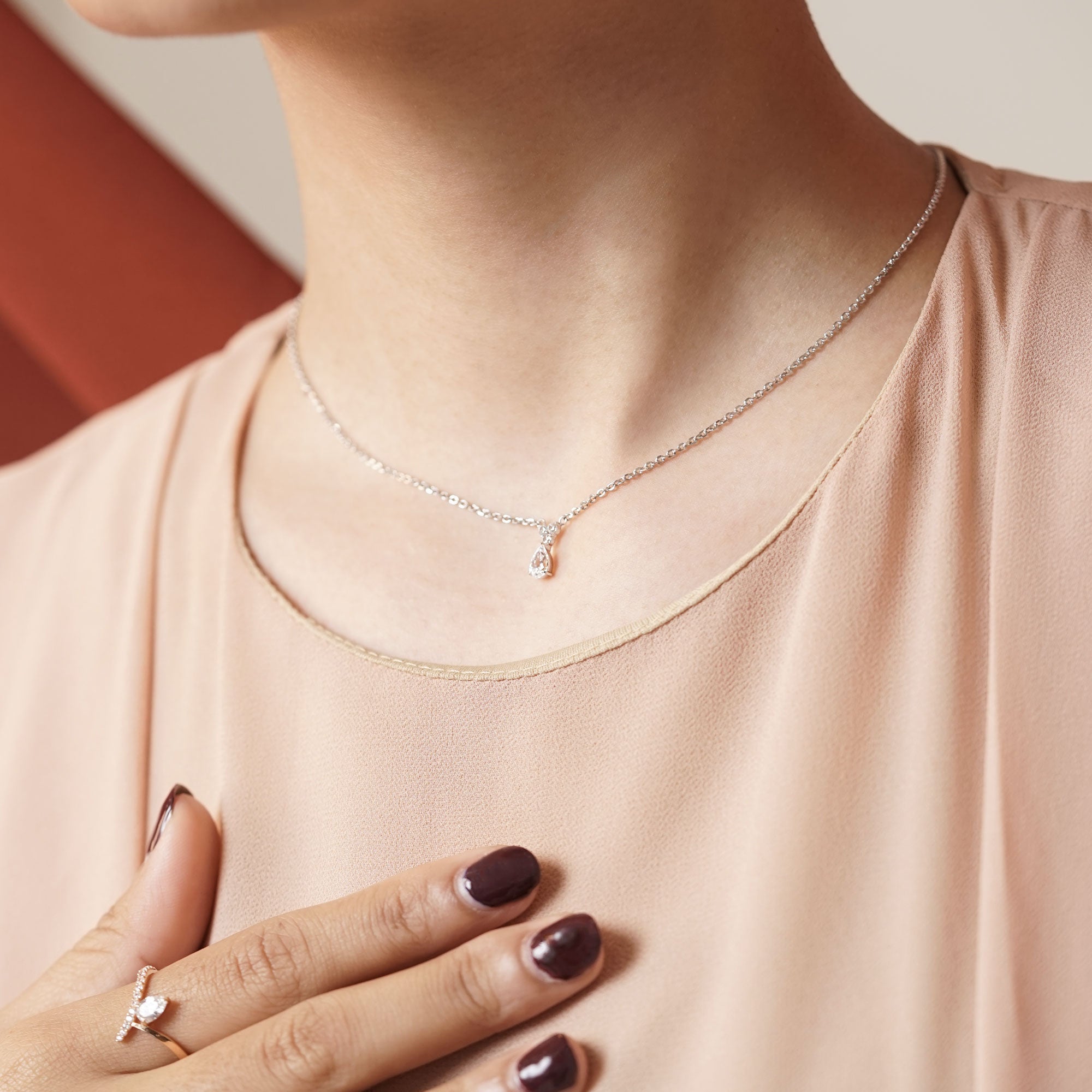 Daniya Gold Necklace - Serene Collection - Juene Jewelry